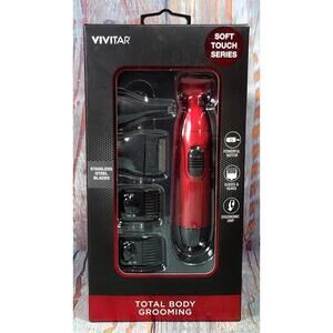 Vivitar Total Body Grooming Electric‎ Trimmer - Red